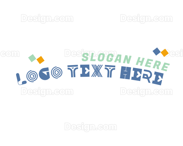 Quirky Playful Shapes Logo