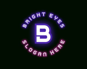 Bright Neon Night Club logo design