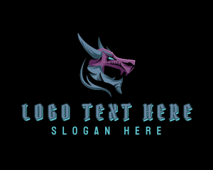 Scary Dragon Head logo