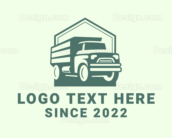 Logistics Transportation Truck Logo