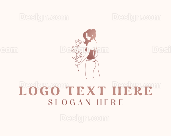 Sexy Lingerie Flower Logo