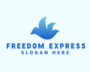 Freedom Dove Bird logo design