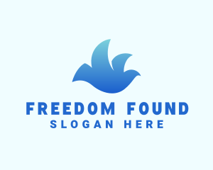 Freedom Dove Bird logo design