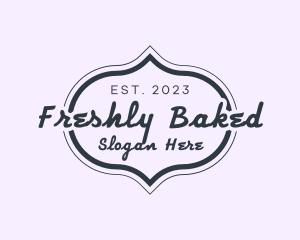 Retro Dessert Baker logo design