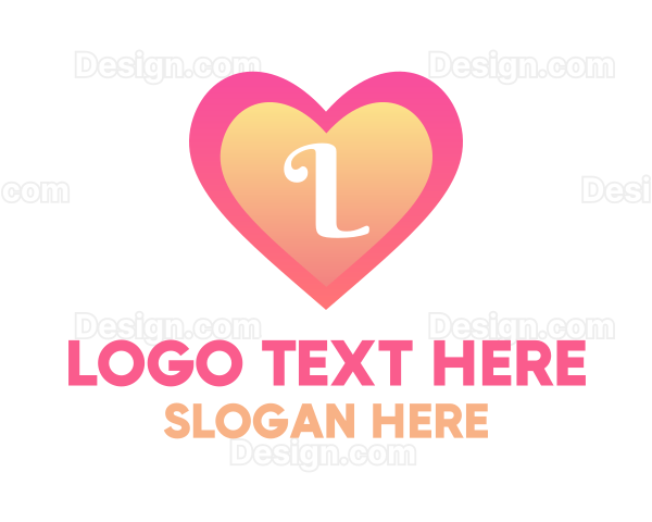 Feminine Heart Dating Logo