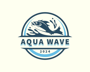 Underwater Seafood Fishing logo