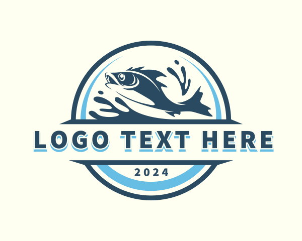 Underwater Seafood Fishing logo