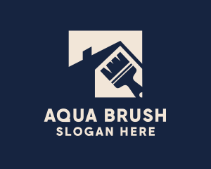 Home Renovation Paint Brush logo design