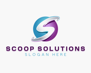 3D Digital Sphere logo design