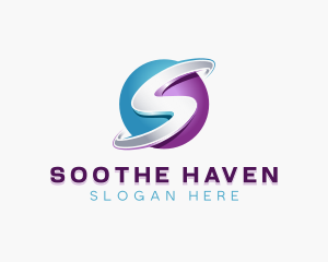 3D Digital Sphere logo design