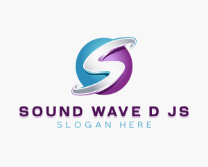 3D Digital Sphere logo design