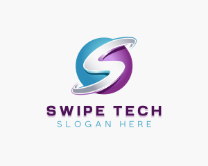 3D Digital Sphere logo design