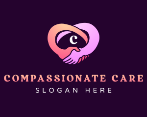 Helping Hand Heart logo design