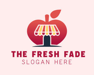 Healthy Apple Fruit Market logo design