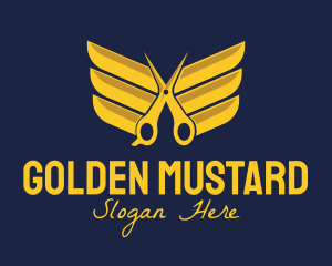 Golden Wing Salon logo design