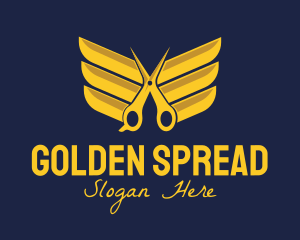 Golden Wing Salon logo design
