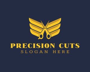 Scissors Wing Barber logo design