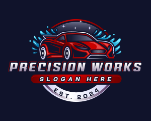 Detailing Car Wash logo design