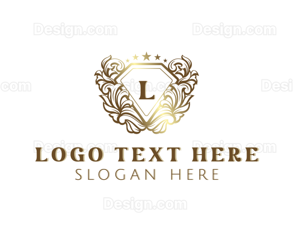 Wedding Floral Wreath Logo