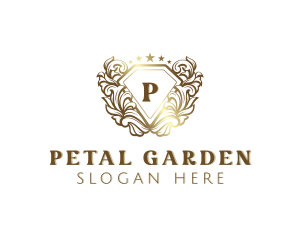 Wedding Floral Wreath logo design