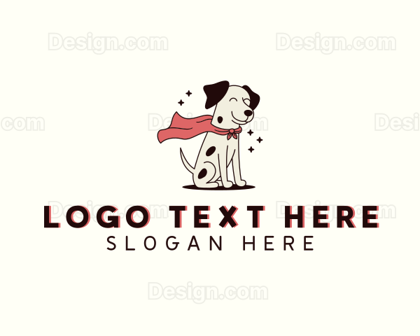 Superhero Pet Dog Logo