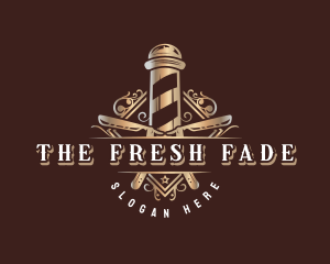 Premium Barber Salon logo design