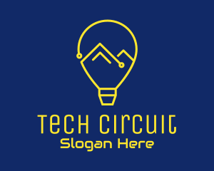 Mountain Circuit Lightbulb  logo