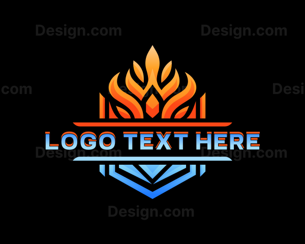 Fire Ice Heating Logo