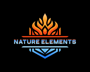 Fire Ice Heating logo design