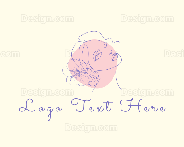 Feminine Woman Beauty Logo