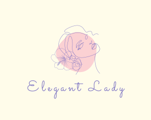 Feminine Woman Beauty logo design