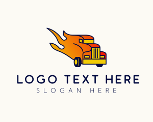 Flaming Freight Truck logo