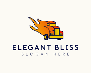 Flaming Freight Truck logo