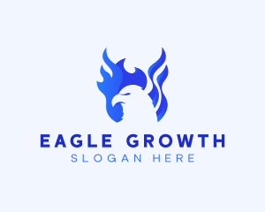 Angry Eagle Flame logo design