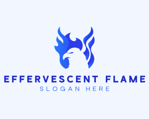 Angry Eagle Flame logo design