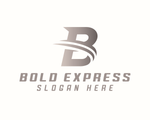 Express Logistics Letter B logo design