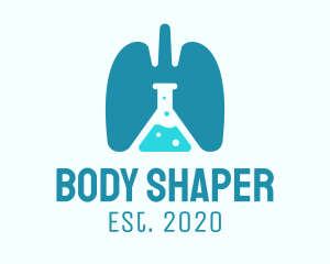 Respiratory Lung Research Laboratory logo design