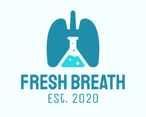 Respiratory Lung Research Laboratory logo design