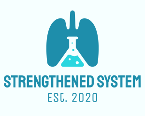 Respiratory Lung Research Laboratory logo design