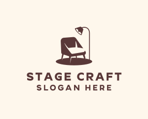 Chair Lamp Furniture logo design