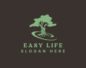 Eco Environmental Tree logo design