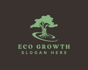 Eco Environmental Tree logo design