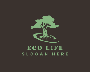 Eco Environmental Tree logo design