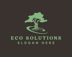 Eco Environmental Tree logo design