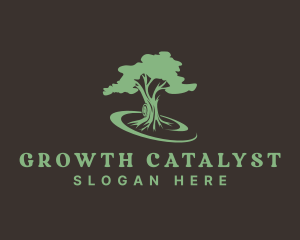 Eco Environmental Tree logo design