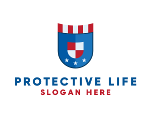 National Shield Protection logo design