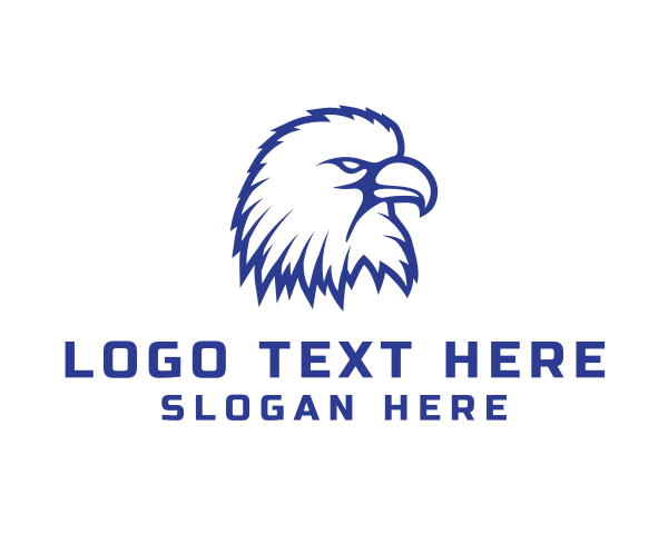 Blue Eagle logo example 2