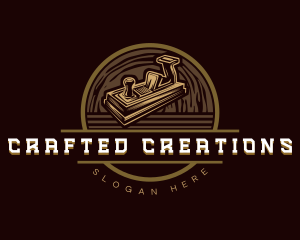 Woodwork Planer Tool logo design