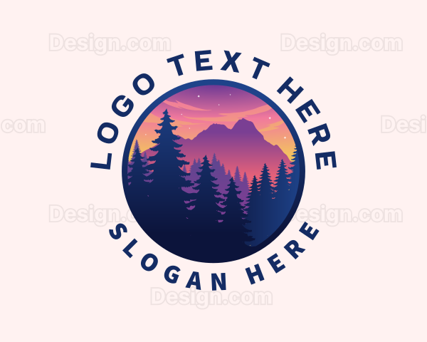 Forest Outdoor Mountain Logo