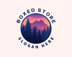 Forest Outdoor Mountain logo design